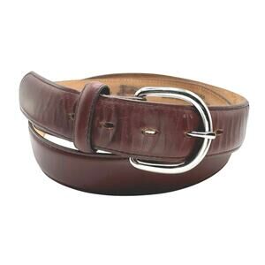 Justin | Men | Cherry Brown Western Top Grain Leather Belt | Sz 46